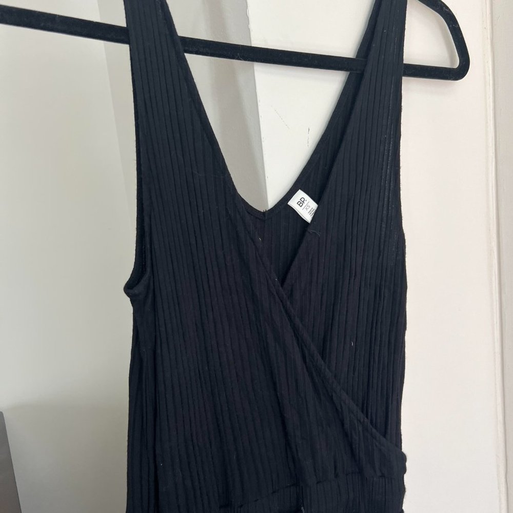 BP. Black Wide Leg Rib Jumpsuit Size XS - Picture 5 of 8